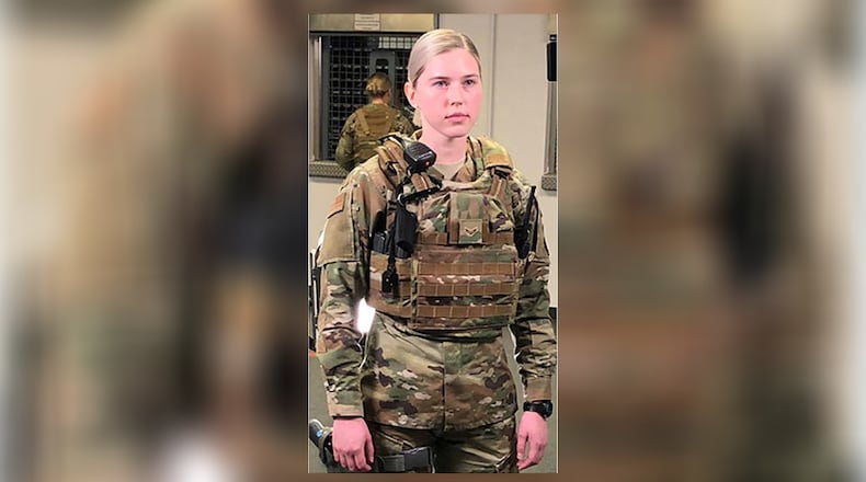 The U.S. Air Force has awarded a contract for improved female body armor. (U.S. Air Force graphic)