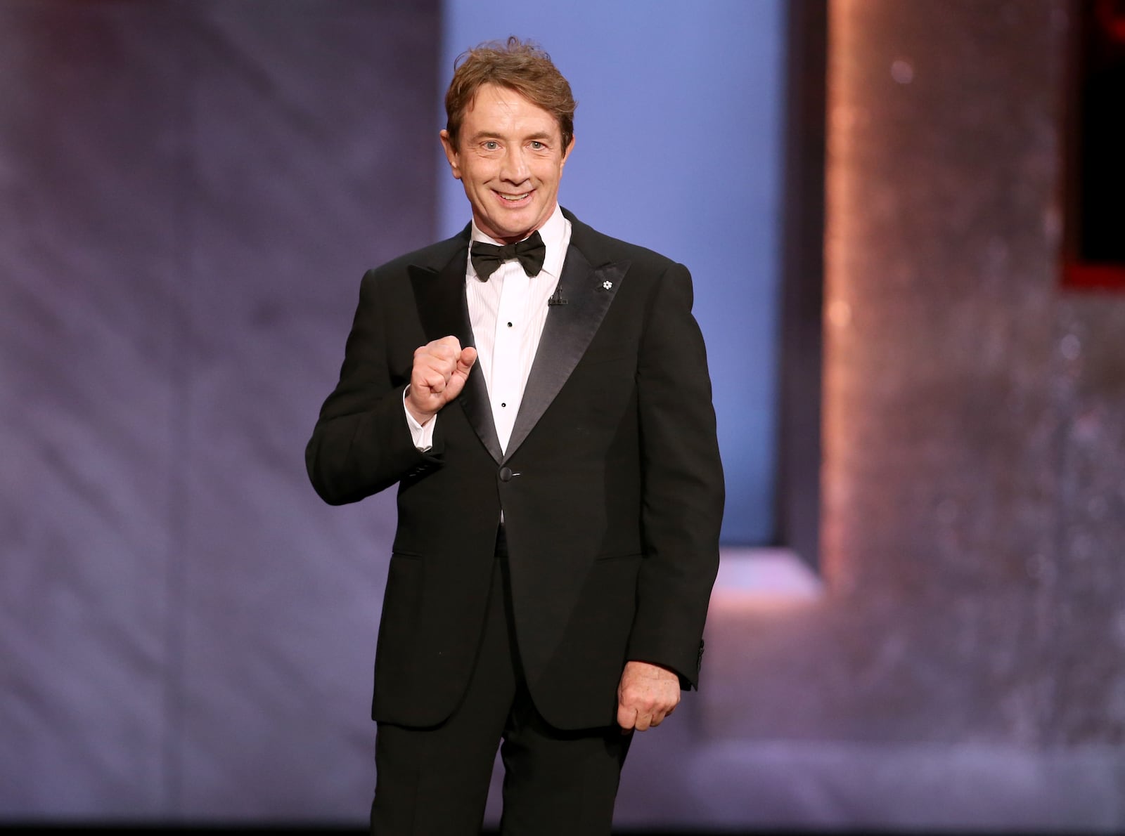 Martin Short speaks at the 43rd AFI Lifetime Achievement Award Tribute Gala at the Dolby Theatre on Thursday, June 4, 2015, in Los Angeles. (Photo by Paul A. Hebert/Invision/AP)