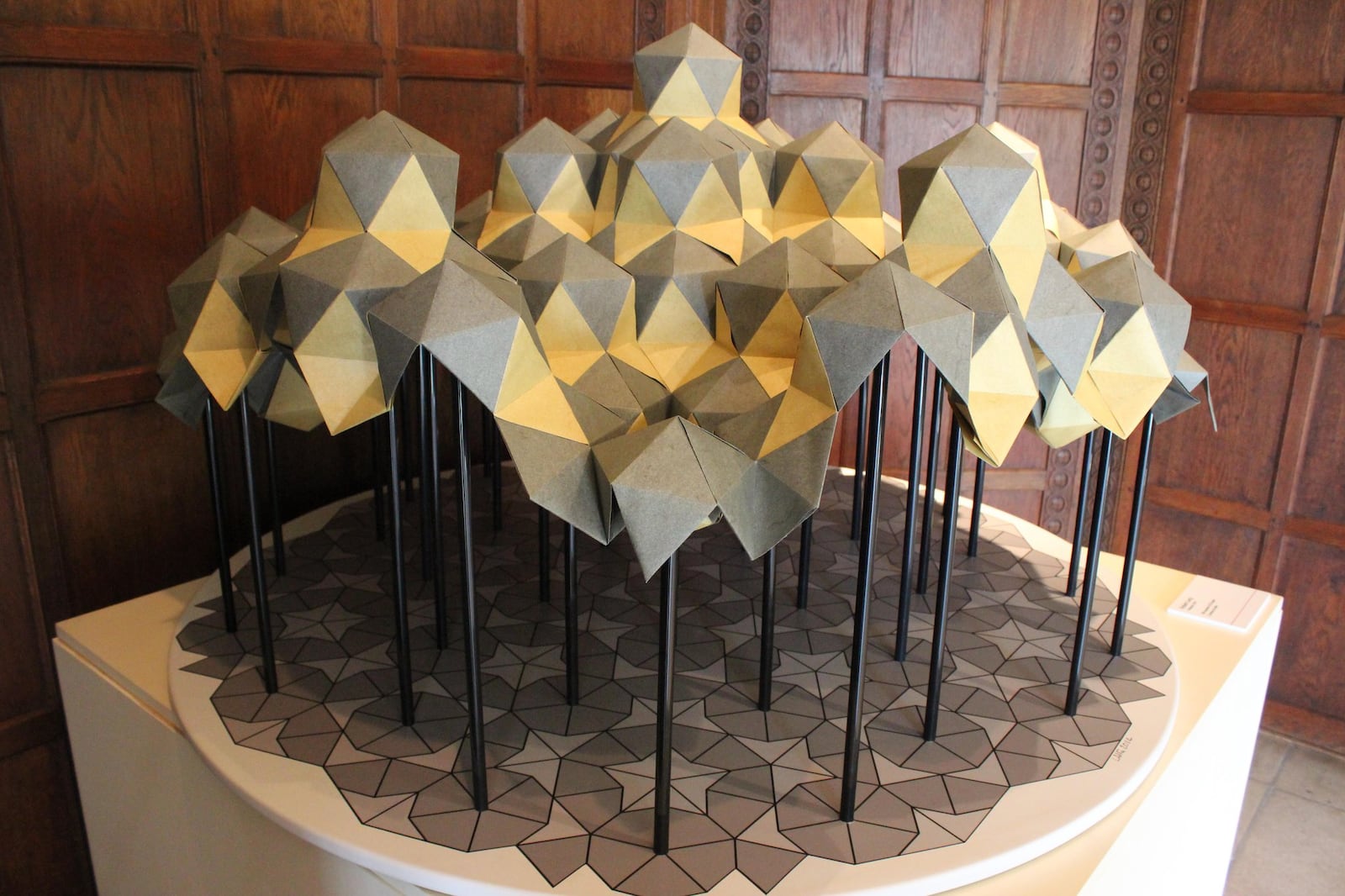 Robert Lang s Pentasia is among the work featured in the touring exhibition, Above the Fold: New Expressions in Origami, which is on display at the Dayton Art Institute in Dayton, February 17 through May 13. CONTRIBUTED