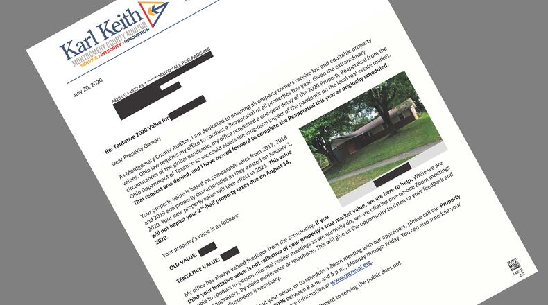 Montgomery County property owners have been mailed revaluation notices showing the tentative change in taxable value of their real estate following a 2020 reappraisal. SUBMITTED