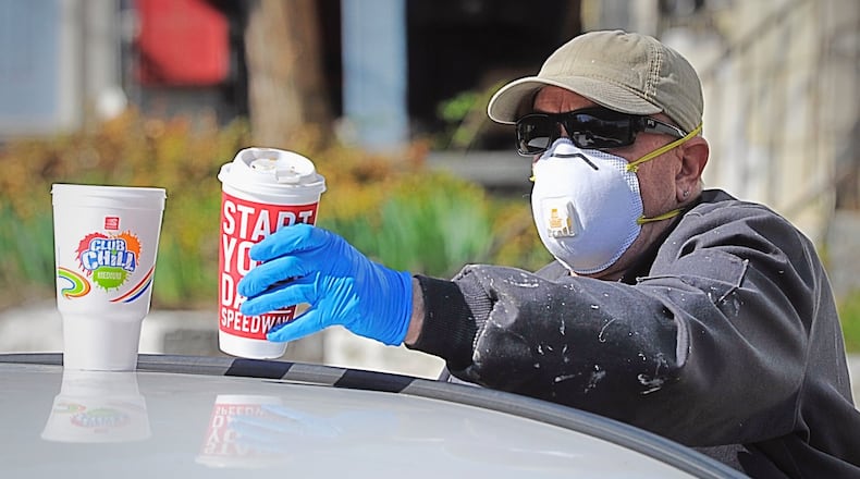 Matt Luttrell, wears his mask that he purchased at Sherwin Williams every day for protection. MARSHALL GORBYSTAFF