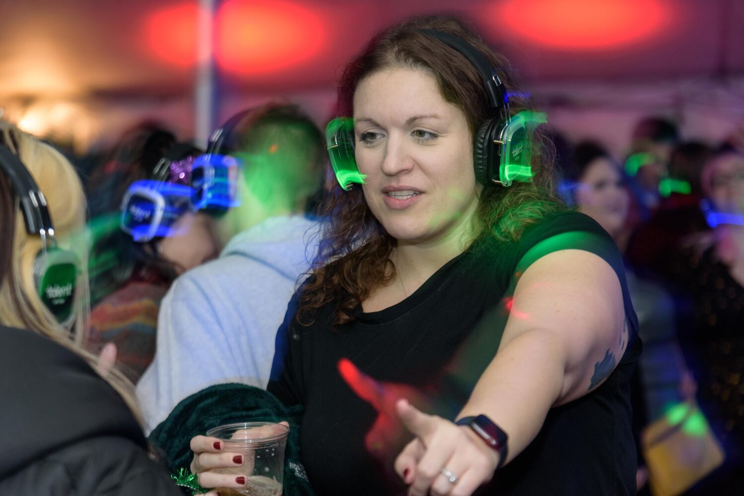 PHOTOS: Did we spot you at Dayton's New Year's Eve Ball Drop and Silent Disco at Yellow Cab Tavern?