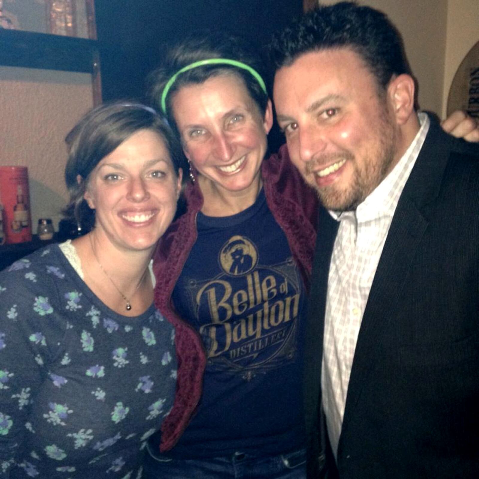 Mike Colvin with fellow Daytonians, Laurie Trick LaSalle (left) and Aimee Noel. CONTRIBUTED PHOTO