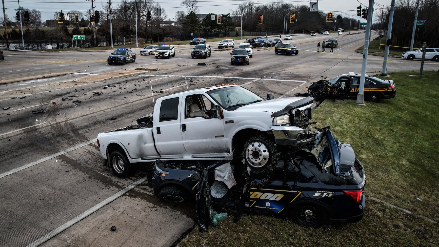 Crash involving police officers   