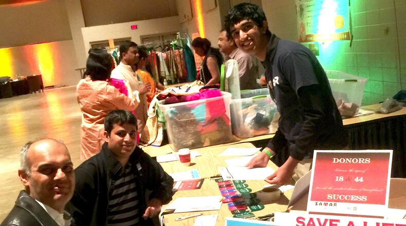 Centerville High School Student, Shravan Kalahasthy helps to register bone marrow donors at Wright State University s April Craze in 2017. Kalahasthy will be heading efforts to register donors at the AAC Dayton Health and Fitness Expo on April 14.