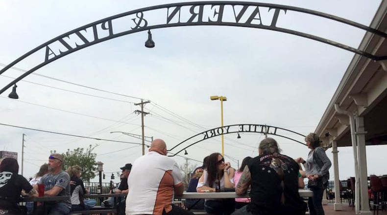 The patio at Little York Tavern in Vandalia is a popular spot. CONTRIBUTED