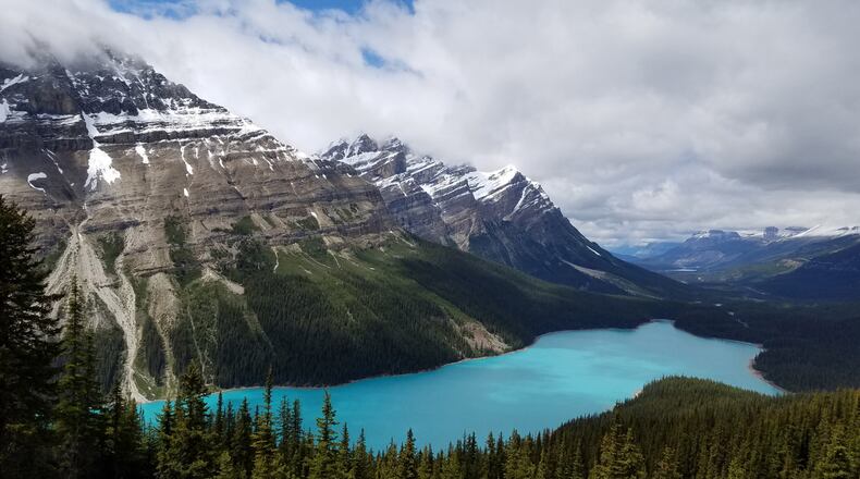 Peyto Lake, in Banff National Park, west of the Icefields Parkway. (Colin Covert/Minneapolis Star Tribune/TNS)