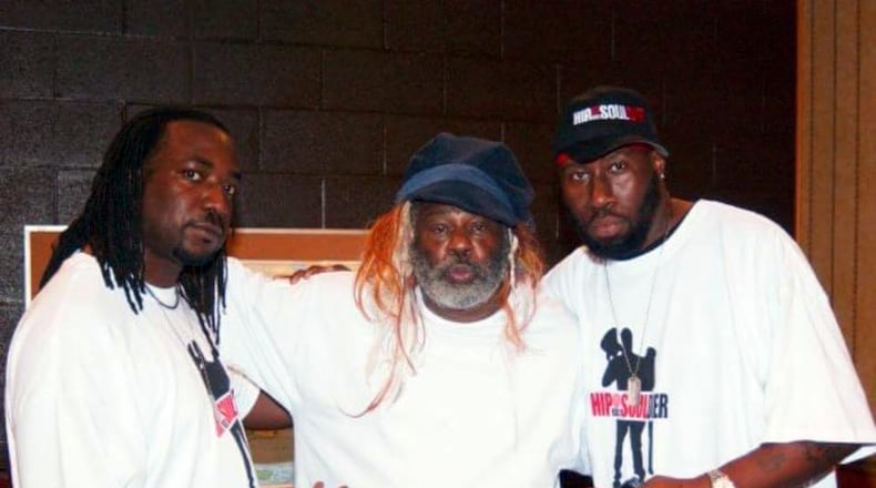 For the last 15 years DJ Skno has been a DJ and director of music programming for the CORE DJ Radio Show On Sirius XM Radio Shade45. He started DJ in 1983 and has worked at several local radio stations. Pictured with the late Moe Beats and George Clinton.