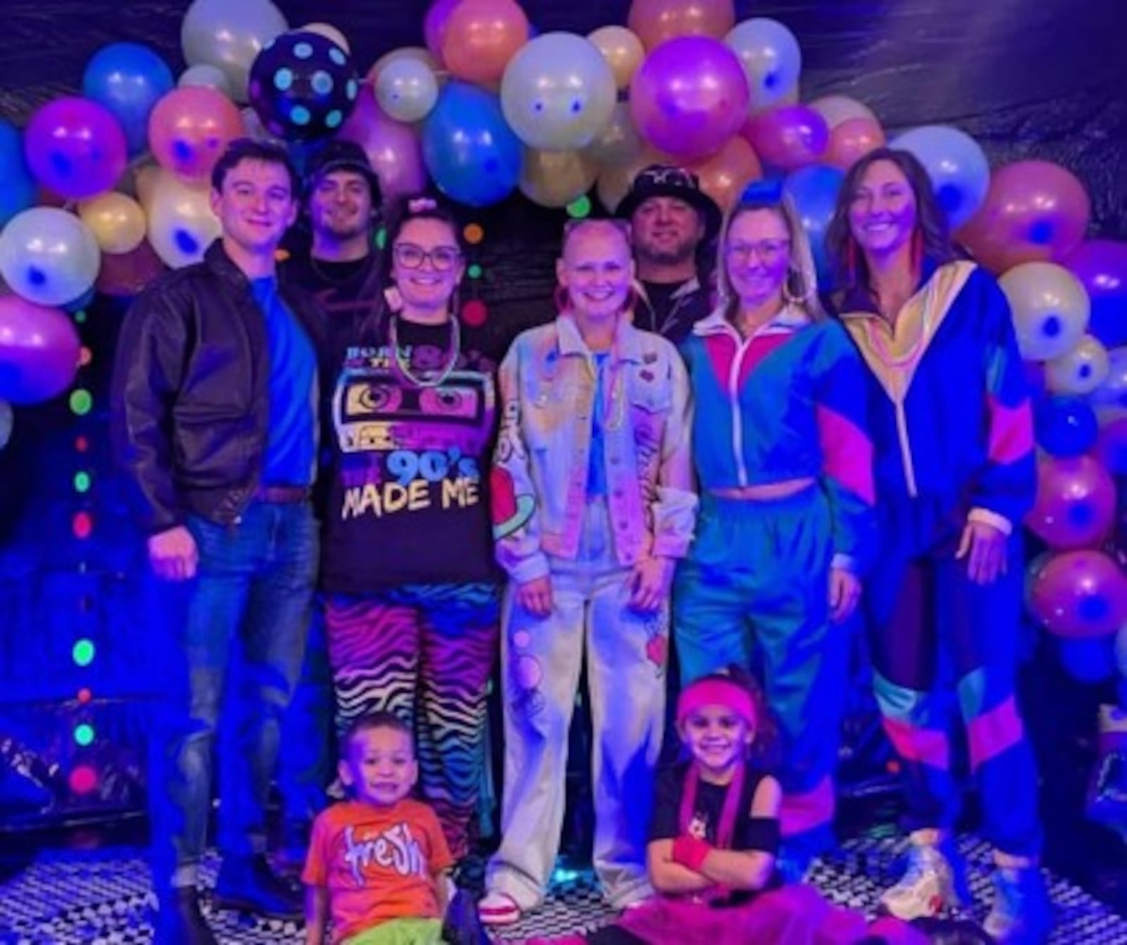 The Cromlish family celebrating Brandi’s 40th birthday. From left to right: Malachi, Micah, Brandi, Rikki-Lynn, Ricky, Tierra, Britney, Stephen and Addylynn. Contributed