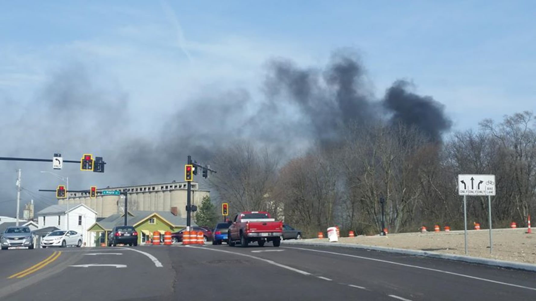 Calamityville training site fire