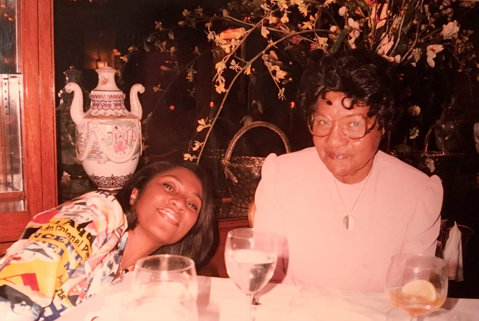Photo of  Charlene McIntosh, W.S. McIntosh’s widow,  and her granddaughter, Tynnetta Mcintosh.