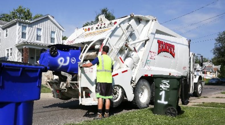 Rumpke of Ohio Inc. replaced Waste Management Inc. as waste collection provider in Miami Twp. in 2018 but complaints by township residents have led officials to seek a new trash hauler. FILE PHOTO