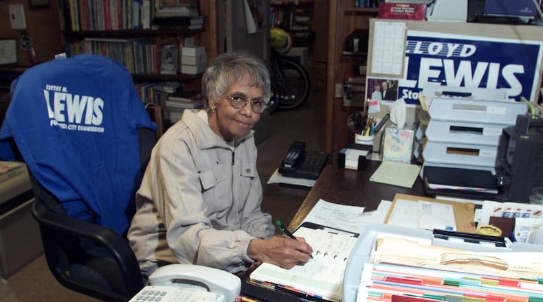 At the age of 77, Edythe Lewis, who had never before sought office, won a special election to fill the Dayton commission seat vacated when her husband died in 2001. DAYTON DAILY NEWS
