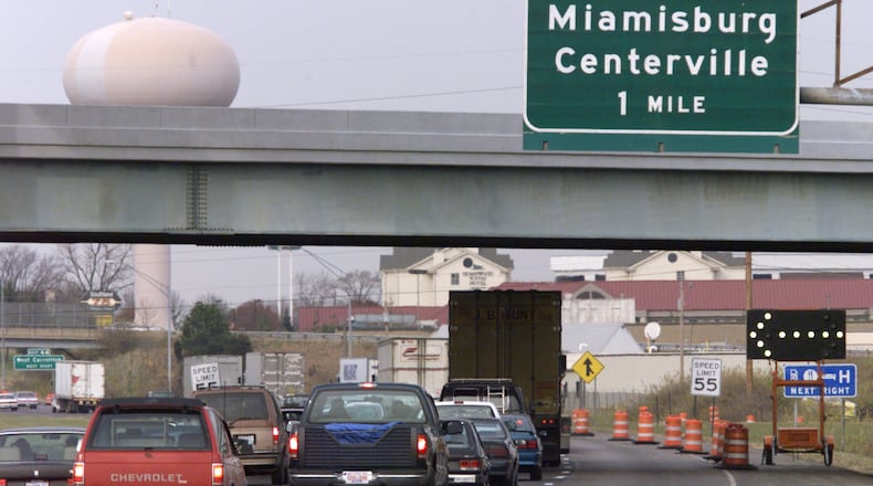 The resurfacing of Interstate 75 from the southern Montgomery County line to Ohio 725 interchange is being proposed by the Ohio Department of Transportation. FILE PHOTO