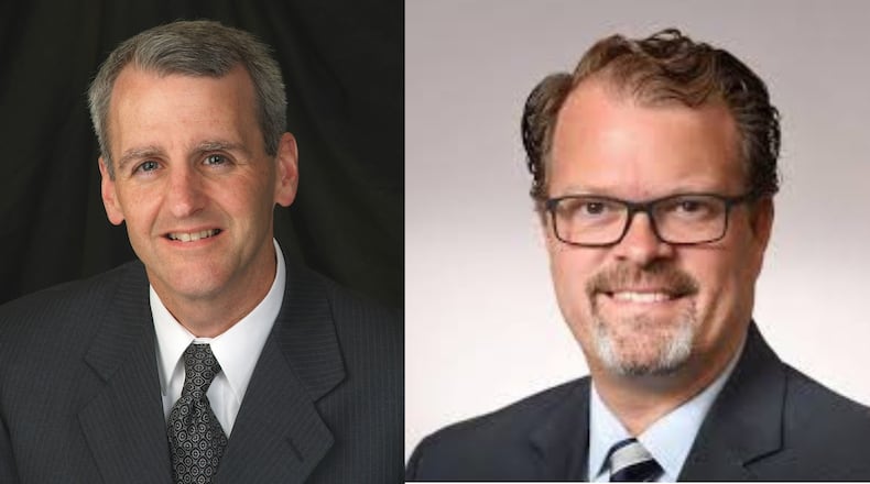 County Commissioner Dan Foley (left) is challenging state Rep. J. Todd Smith in this fall’s election.