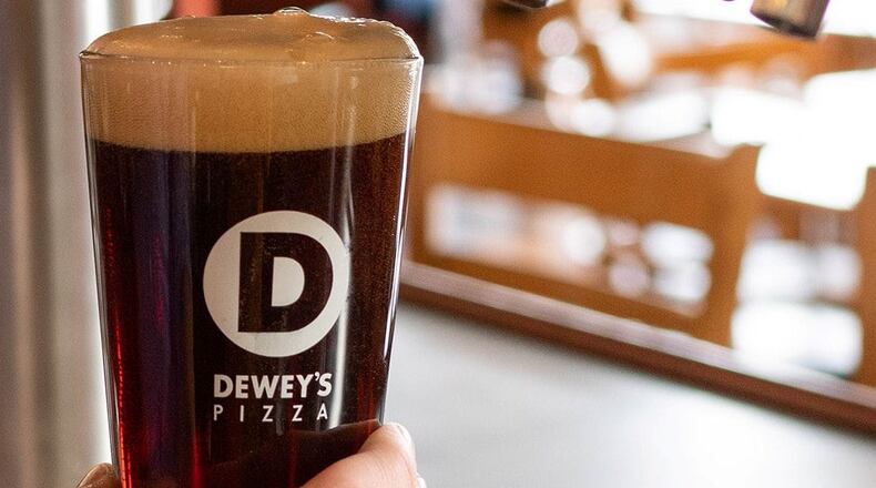 Dewey's Pizza's beer. (Source: Dewey's Facebook)
