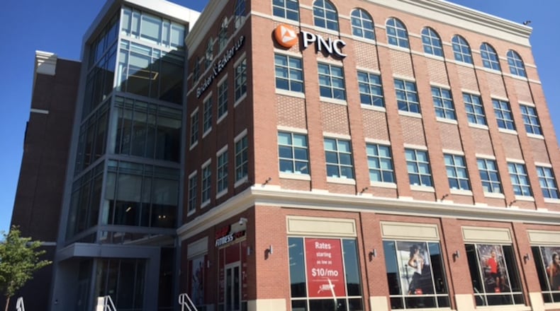 The PNC Bank in the Water Street District, downtown Dayton. THOMAS GNAU/STAFF