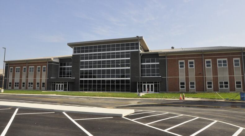 The finished exterior of the new Greene County Career Center.