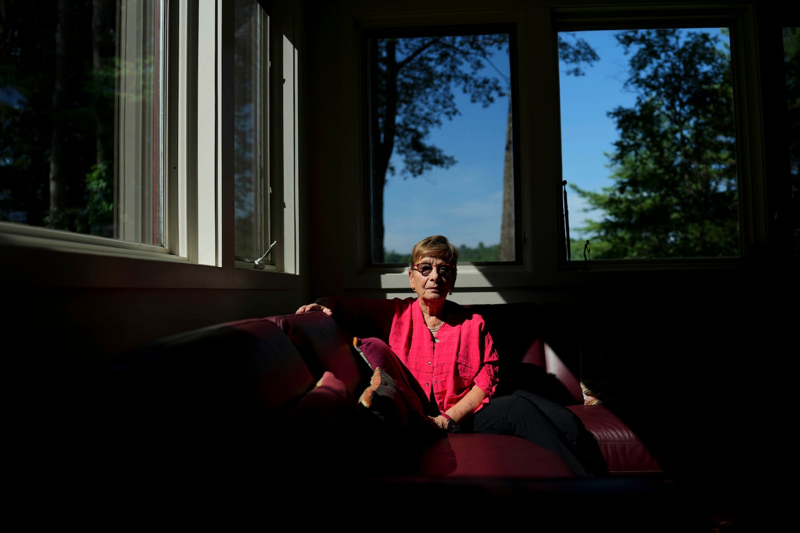 Marianne Hirsch, a professor at Columbia University, poses for a portrait on Thursday, July 24, 2025 in Norwich, Vt. (AP Photo/Michael Owens)