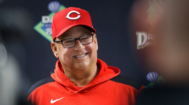 Cincinnati Reds Manager Terry Francona at Day Air Ball Park, Tuesday, March 26, 2025. MARSHALL GORBY\STAFF