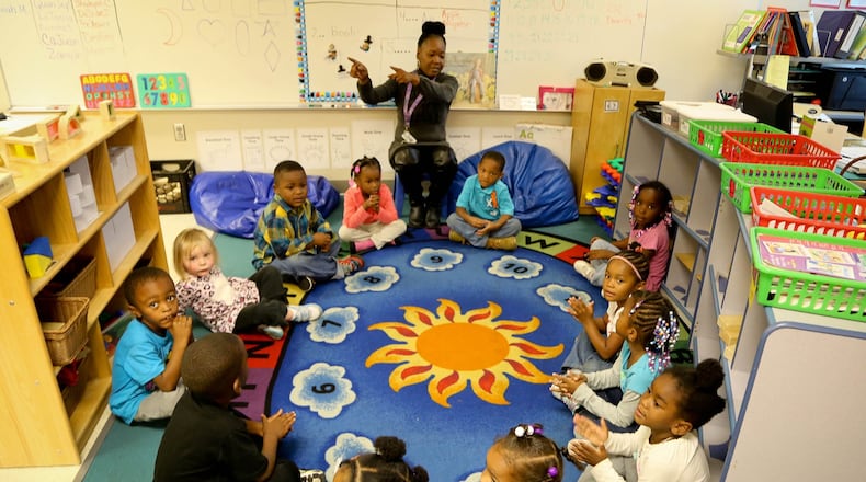 A file photo of a Miami Valley Child Development Centers class located at Rosa Parks Early Learning Center. JIM WITMER/STAFF
