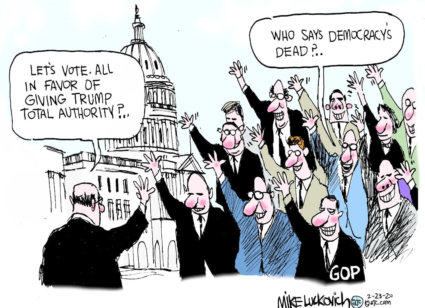 Week in cartoons: Bloomberg, Barr, pardons and more
