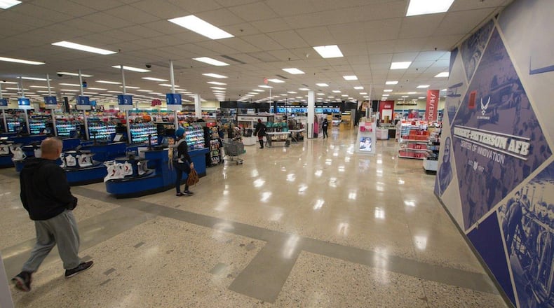 New fixtures, branding and services, like buy-online-pick-up-in-store, will welcome customers as part of a $6.4 million upgrade at the grand reopening of Wright-Patterson Air Force Base’s Army & Air Force Exchange Service Oct. 25. The nearly 40-year-old Exchange shopping center was last renovated in 2010. (U.S. Air Force photo/John Harrington)