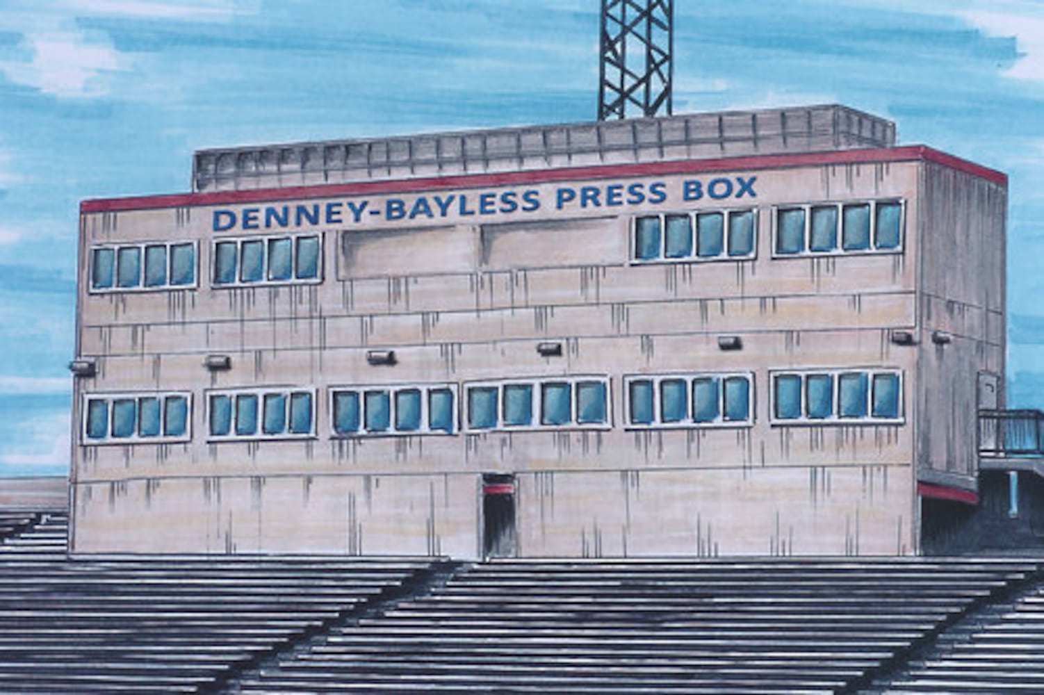 DSP dedicated stadium press box