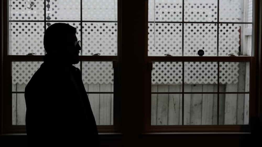 Rohullah R., who did not want his face to be shown or to disclose his last name out of fear of ICE, is photographed at his home in North Highlands, Calif., Friday, Dec. 5, 2025. (AP Photo/Godofredo A. Vásquez)