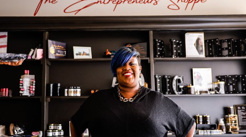 Tae Winston is the founder of the Entrepreneurs Connection which operates in three locations in Dayton, providing space for retail and training. JIM NOELKER/STAFF