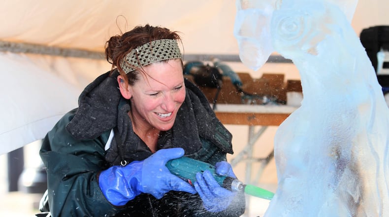 Ice carving demonstrations will be part of Winterfest at Austin Landing from 2 to 6 p.m. on Saturday. FILE PHOTO