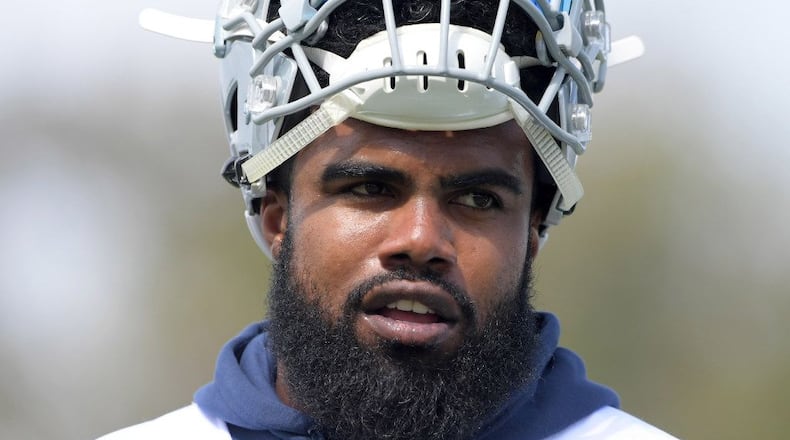 Dallas Cowboys running back Ezekiel Elliott.