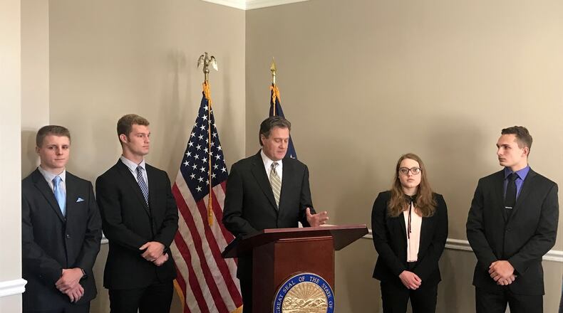 Congressman Turner with service academy appointees.