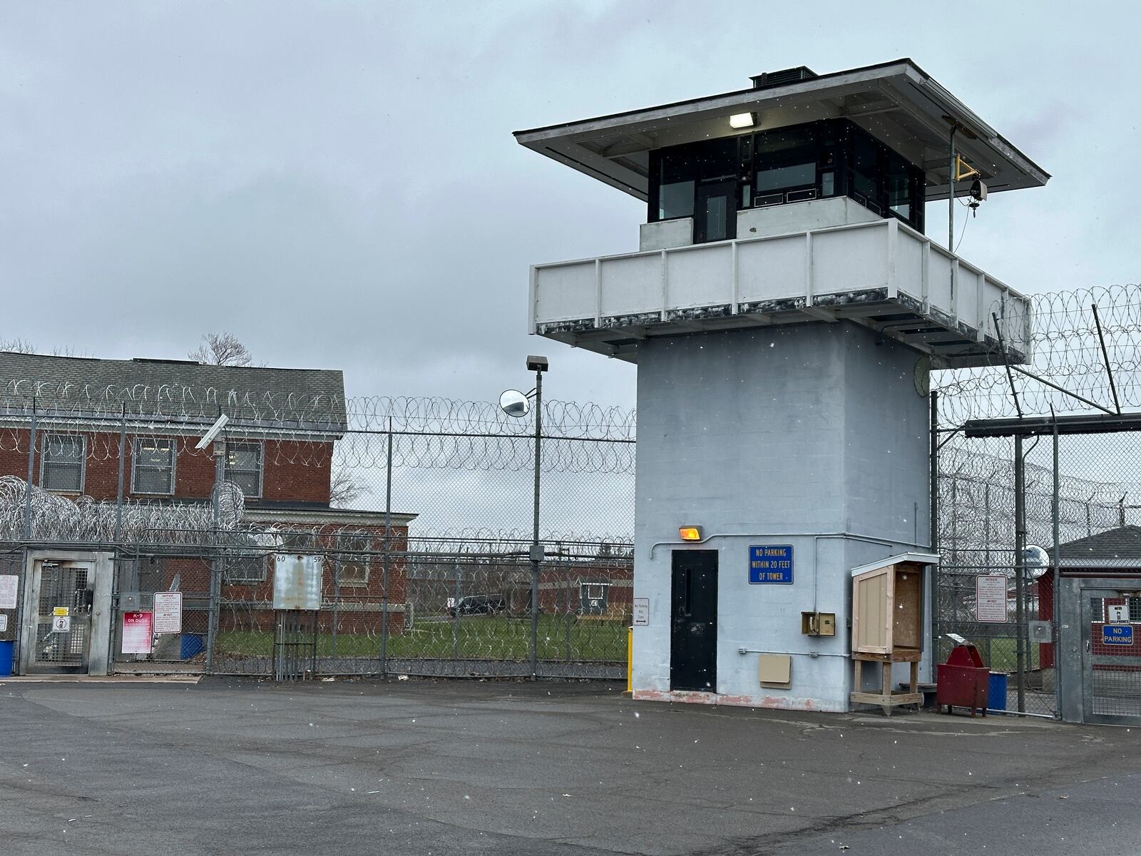 The Mid-State Correctional Facility in Marcy, N.Y. is shown on Wednesday, April 16, 2025 (AP Photo/Michael Hill)
