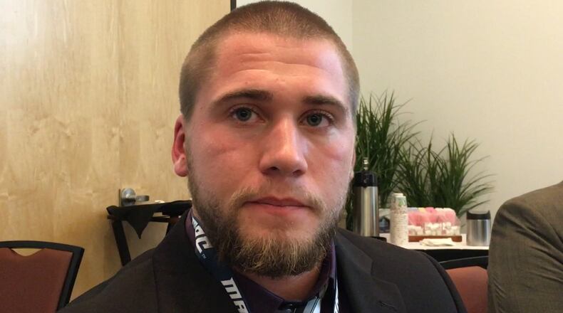 A.J. Ouellette missed most of last season with a foot injury but has been named a captain for his junior season at Ohio University. (Photo: Marcus Hartman/CMG Ohio)