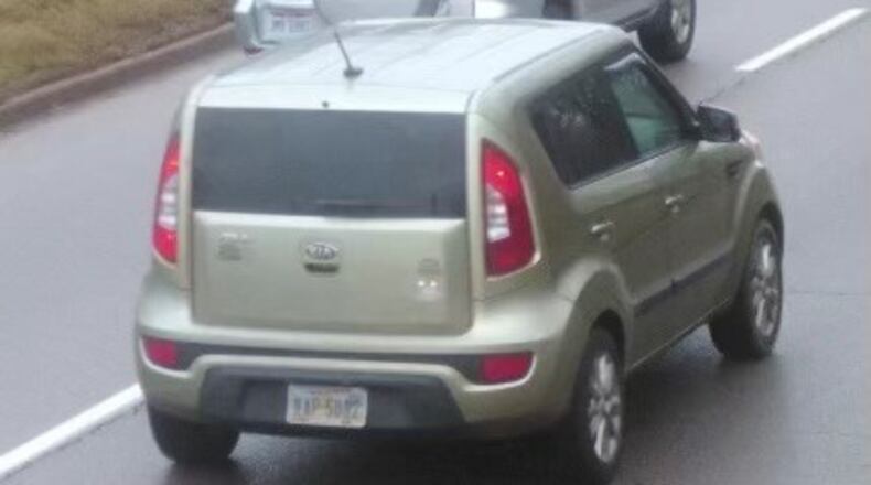 The Montgomery County Sheriff's Office is asking anyone with information about a felonious assault where a man reportedly hit a woman with a 2013 Kia Soul intentionally in Harrison Twp. on Jan. 29, 2024, to call Montgomery County Regional Dispatch at 937-225-4357. Photo courtesy the Montgomery County Sheriff's Office.