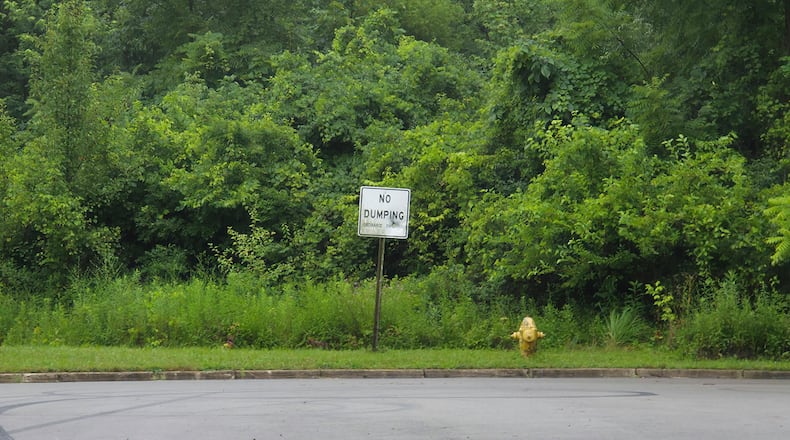 Developer D.R. Horton plans to build 72 houses on a 14-acre site near Dayton International Airport in Vandalia, at the south end of Corporate Center Drive. The site is currently tree-filled. BRYANT BILLING / STAFF