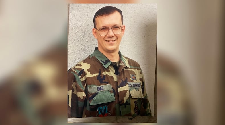 Tony Diaz, now 70 of Cincinnati, is pictured during his military service. He was based at Wright-Patterson Air Force base when he was in the U.S. Air Force and Reserve.