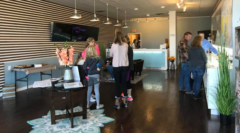 A ribbon-cutting and grand opening are scheduled for this Friday, Oct. 18 in the Sugarcreek Crossing retail plaza in Centerville for a "Your CBD Store," which will offer CBD oil products. Its founder says he is shooting to open as many as eight more shops in the Dayton area by the end of next year.