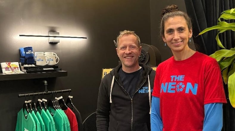 The NEON General Manager Jonathan McNeal and Assistant Manager Diana Cordero. RUSSELL FLORENCE JR./STAFF