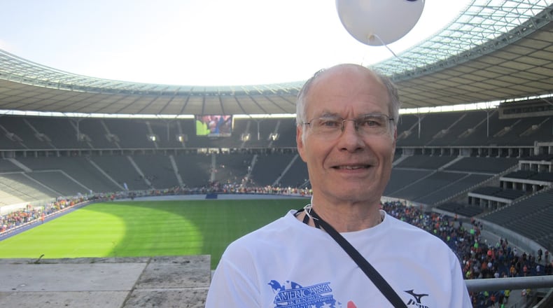 Bob Welbaum in the Olympic Stadium in Berlin, Germany. CONTRIBUTED