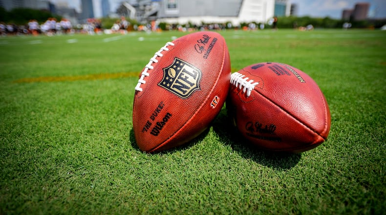 The Cincinnati Bengals kicked off training camp Friday, July 29 at their practice fields near Paul Brown Stadium in Cincinnati. NICK GRAHAM/STAFF