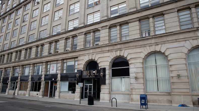 The Hull Plaza building at the northwest corner of West Maine Street and South Fountain Avenue Monday, Sept. 25, 2023. BILL LACKEY/FILE