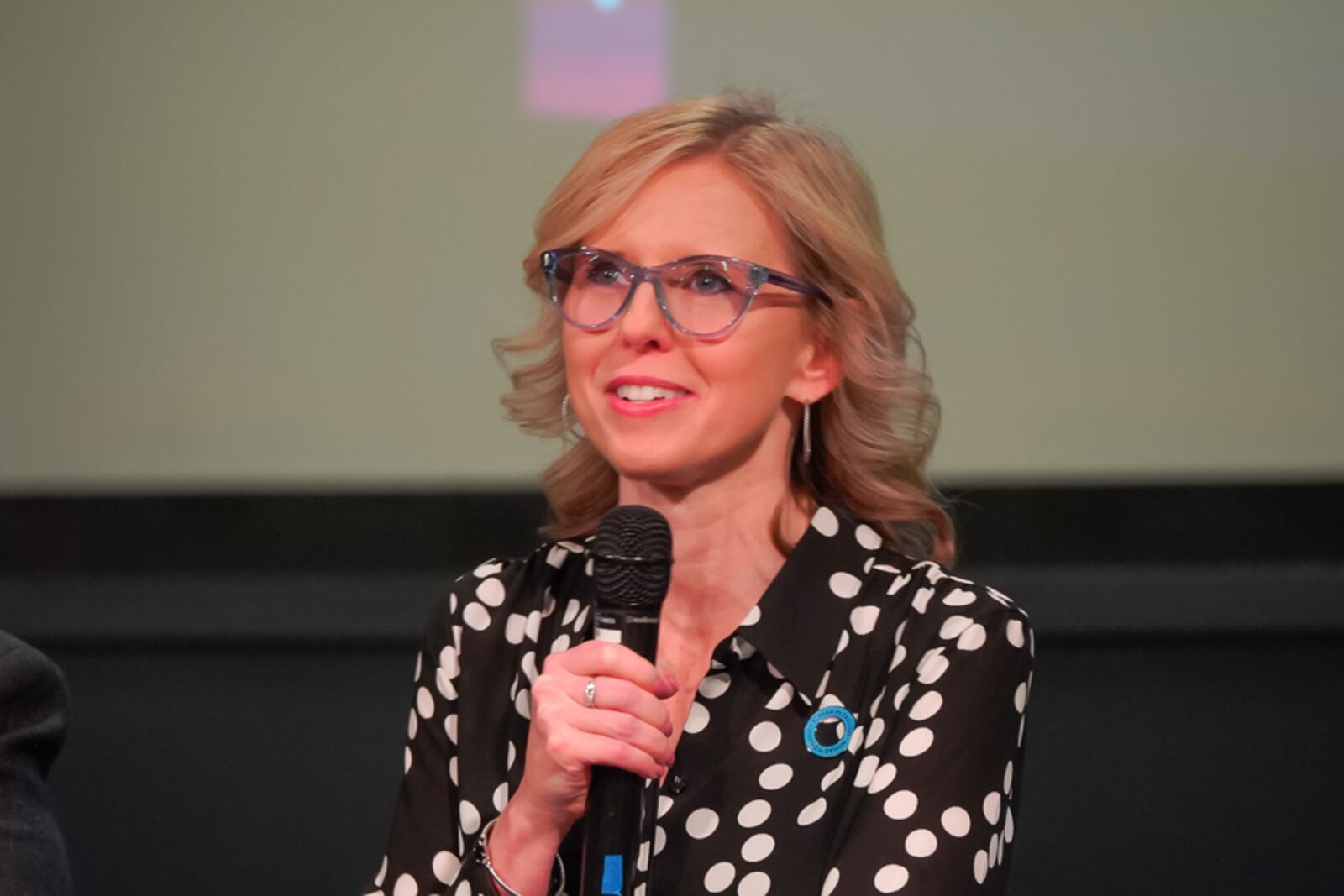 Jessica Barry, president of the Modern College of Design in Kettering, participates in the session "Creative Crossroads: Exploring Opportunities for Artists Across Industries" at the EPIC Inspires arts symposium. Photo credit: @ScottyDfoto