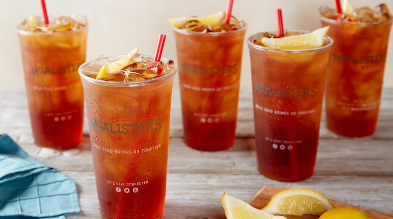 McAlister’s Deli is celebrating its 15th annual Free Tea Day by offering customers a free 32 oz. cup of tea on Thursday, July 20. CONTRIBUTED PHOTO