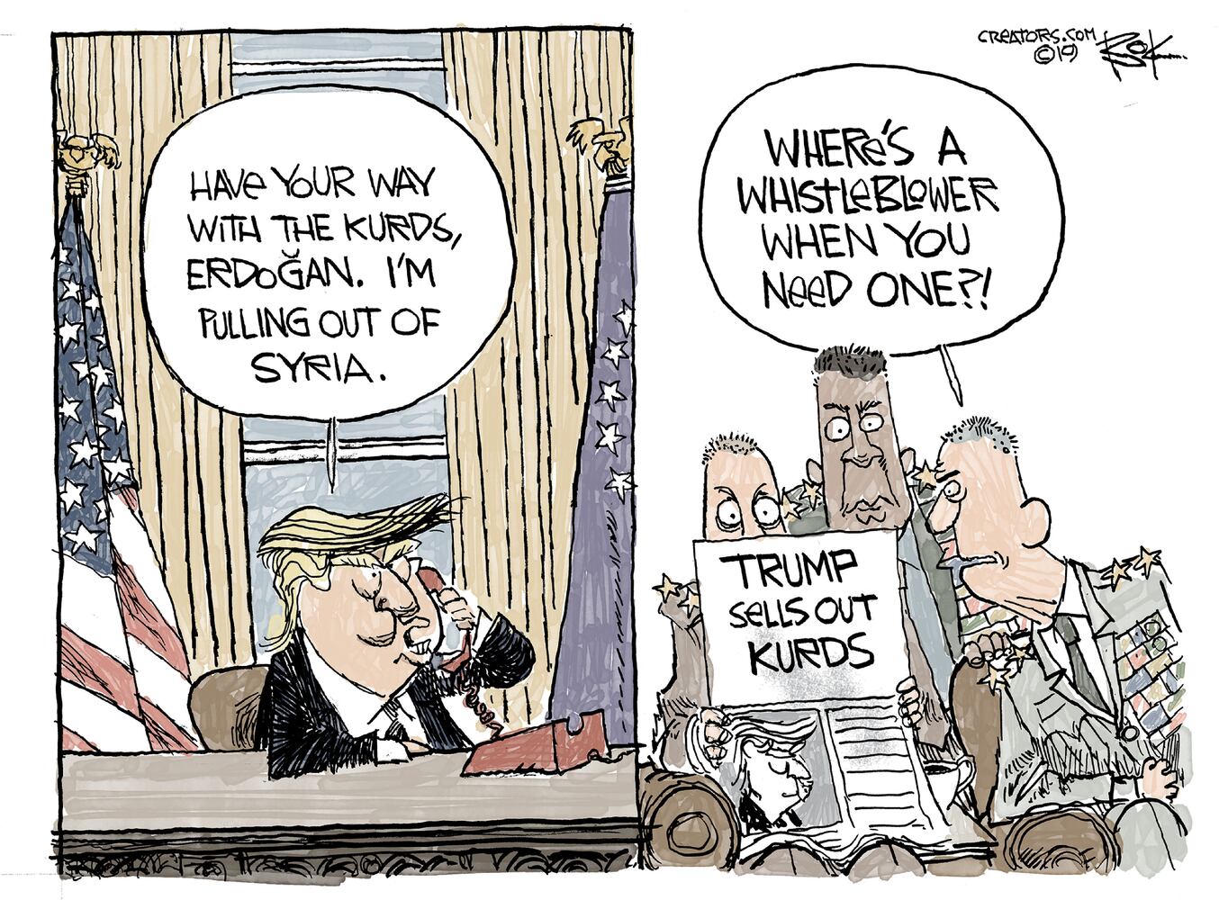 Week in cartoons: Impeachment inquiry, China and more