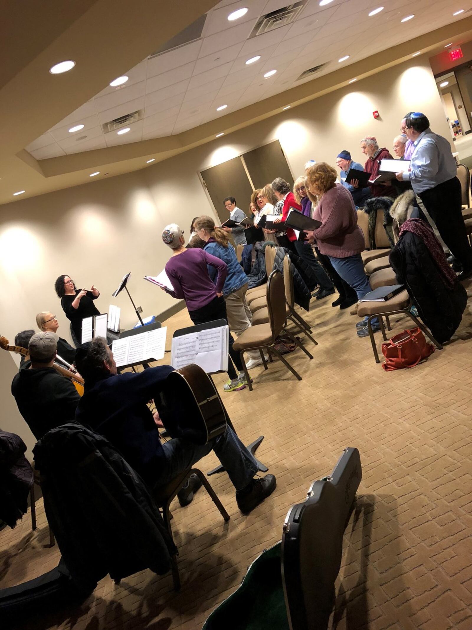 The Dayton Jewish Chorale prepares for the “Unity Through Harmony” event on Sunday, April 7. CONTRIBUTED PHOTO BY COURTNEY CUMMINGS
