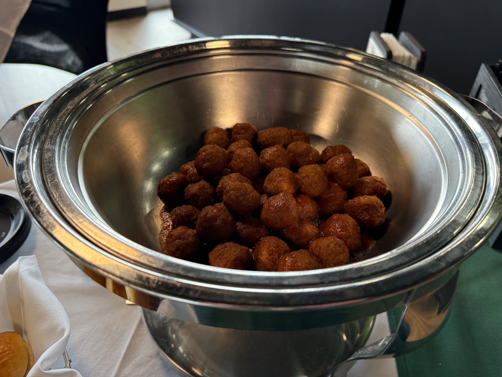 The Dayton Dragons will be introducing several new menu items for the 2026 season, including the apple butter bourbon meatballs. Photo by Alex Cutler