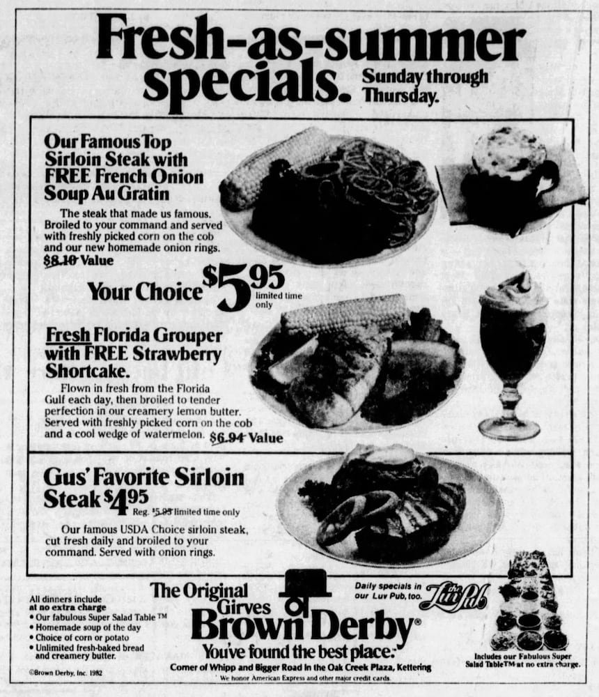 Vintage Restaurant advertising DDN