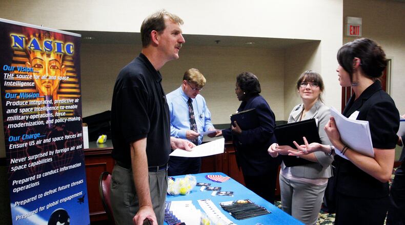 Joseph Fulford, then with U.S. Air Force, at a 2011 career fair.